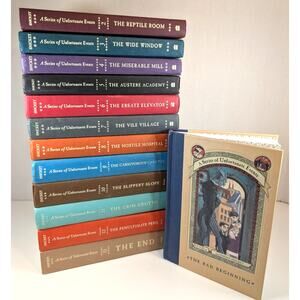 Complete Set A Series of Unfortunate Events Books Ser. Lemony Snicket 13 vol. HC